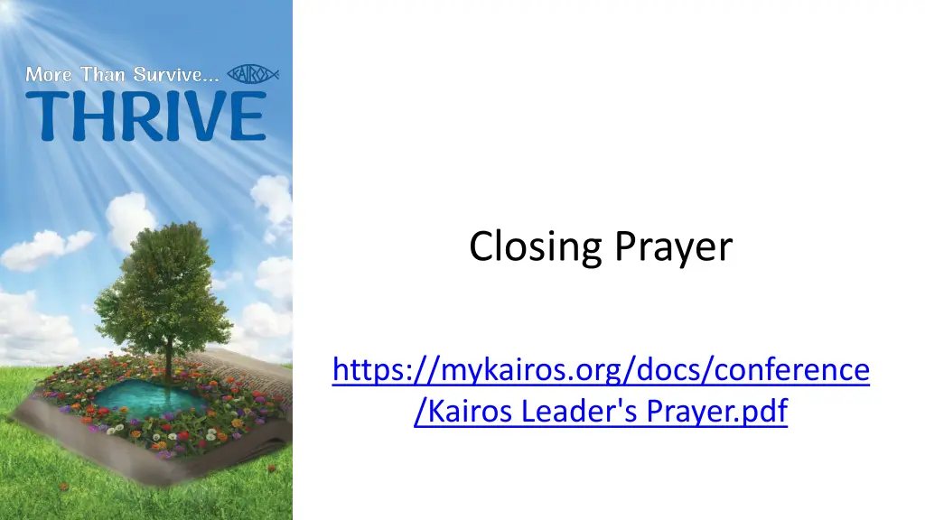 closing prayer