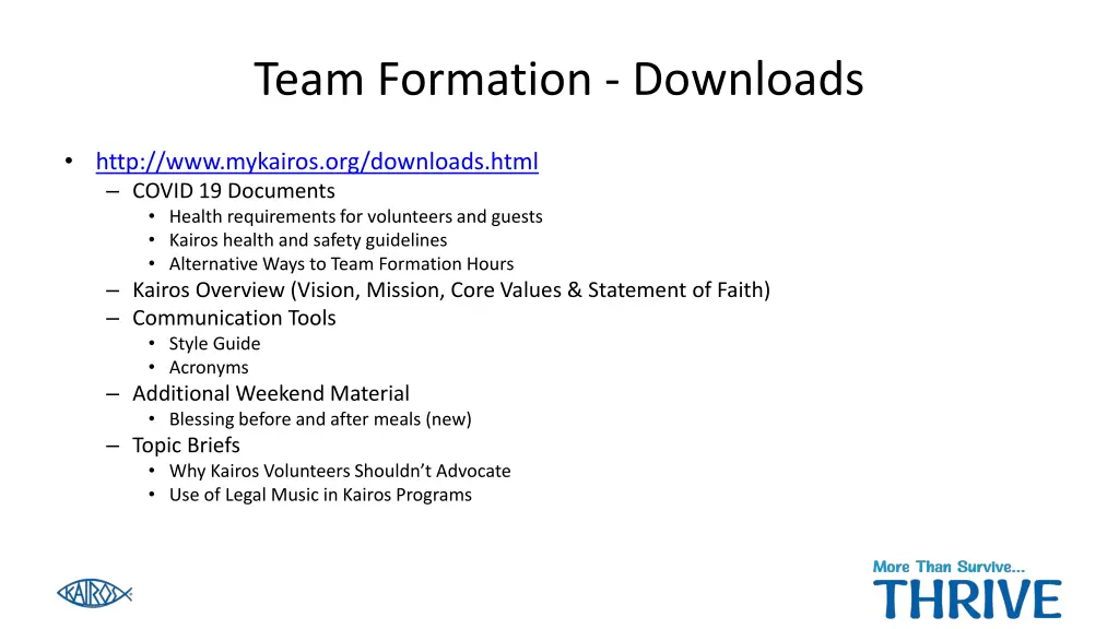team formation downloads
