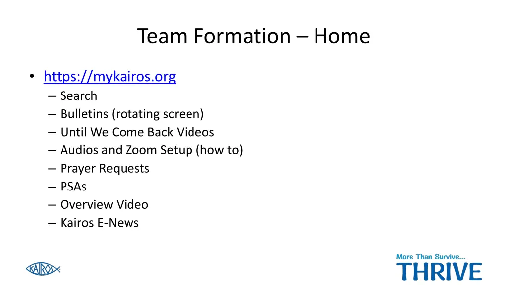team formation home