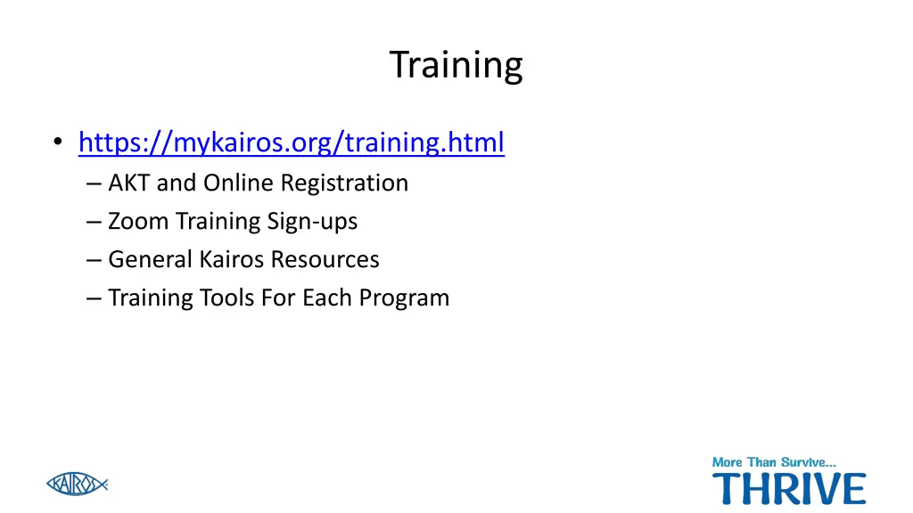 training