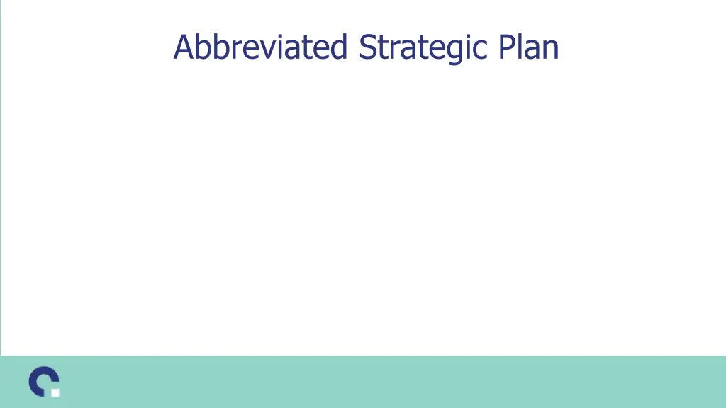 abbreviated strategic plan