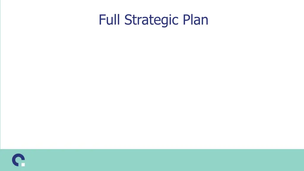 full strategic plan