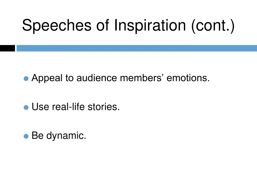 speeches of inspiration cont