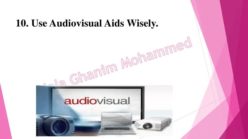 10 use audiovisual aids wisely