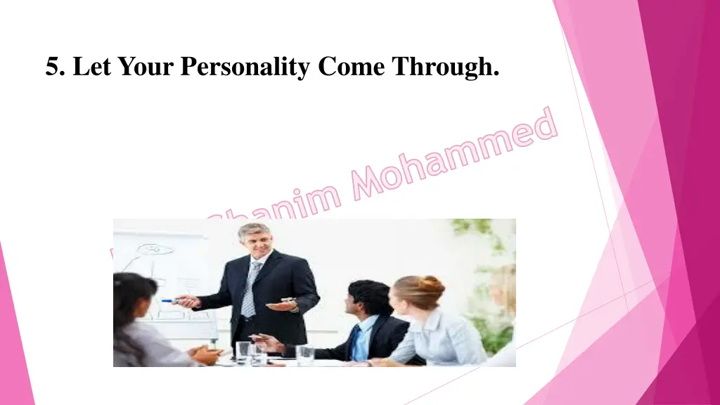 5 let your personality come through