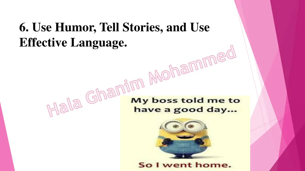 6 use humor tell stories and use effective