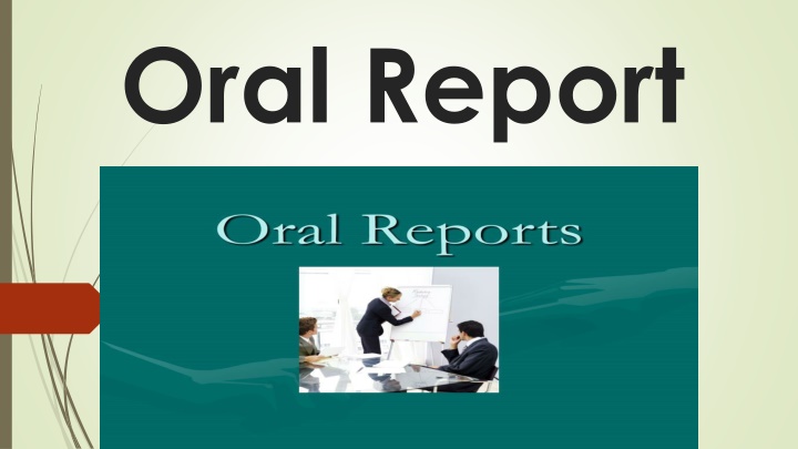 oral report