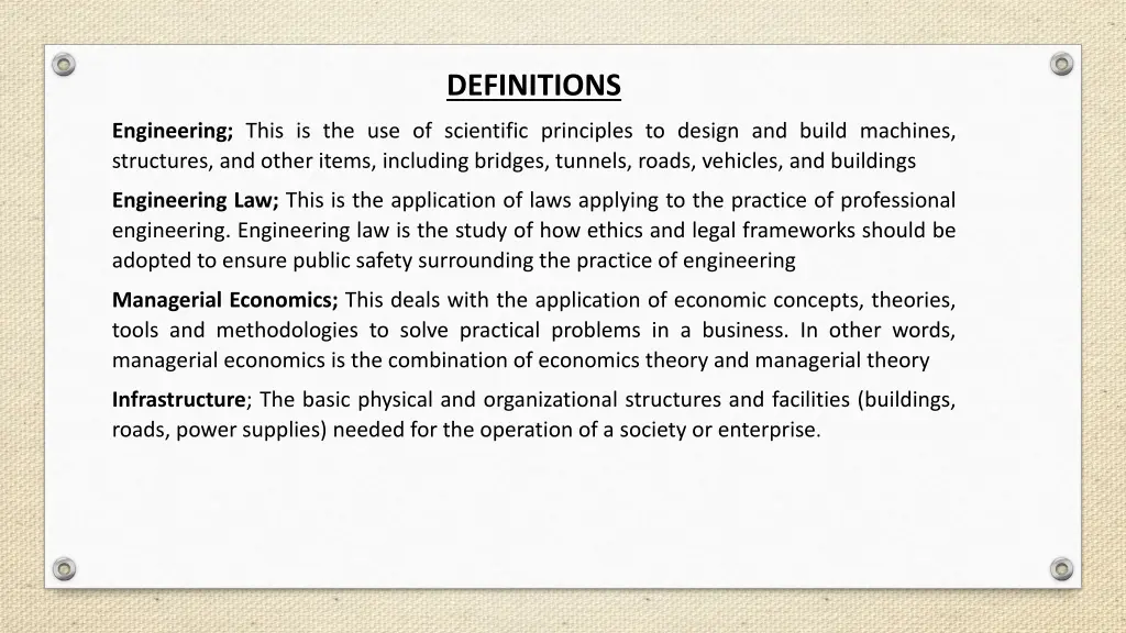 definitions
