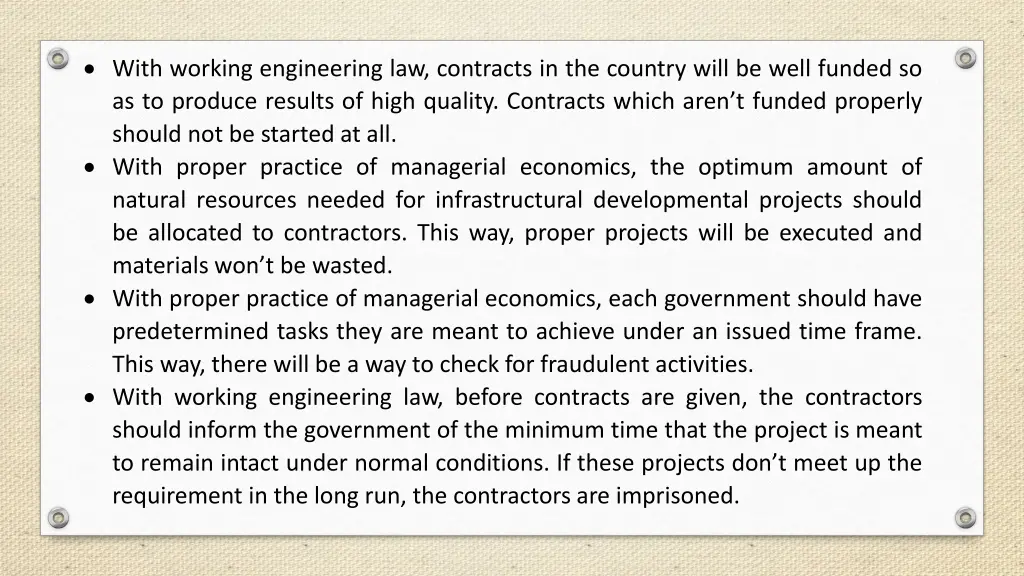 with working engineering law contracts