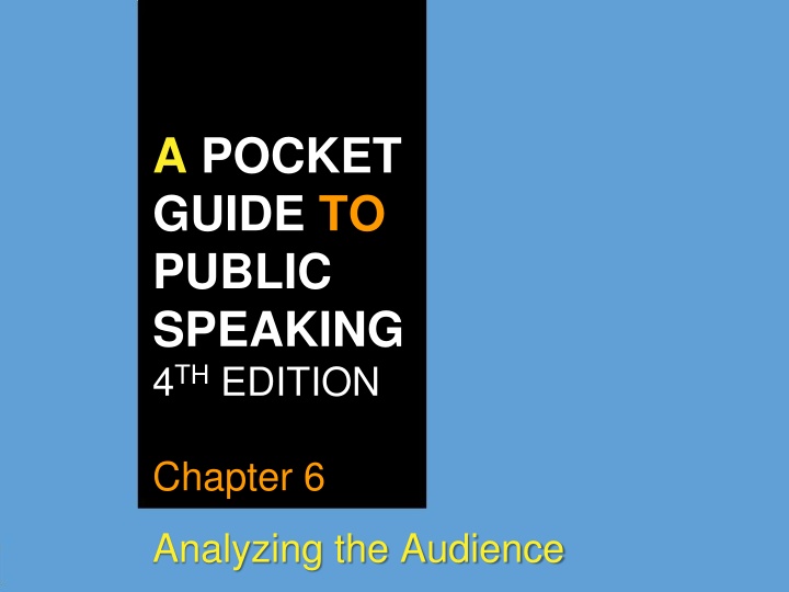 a pocket guide to public speaking 4 th edition