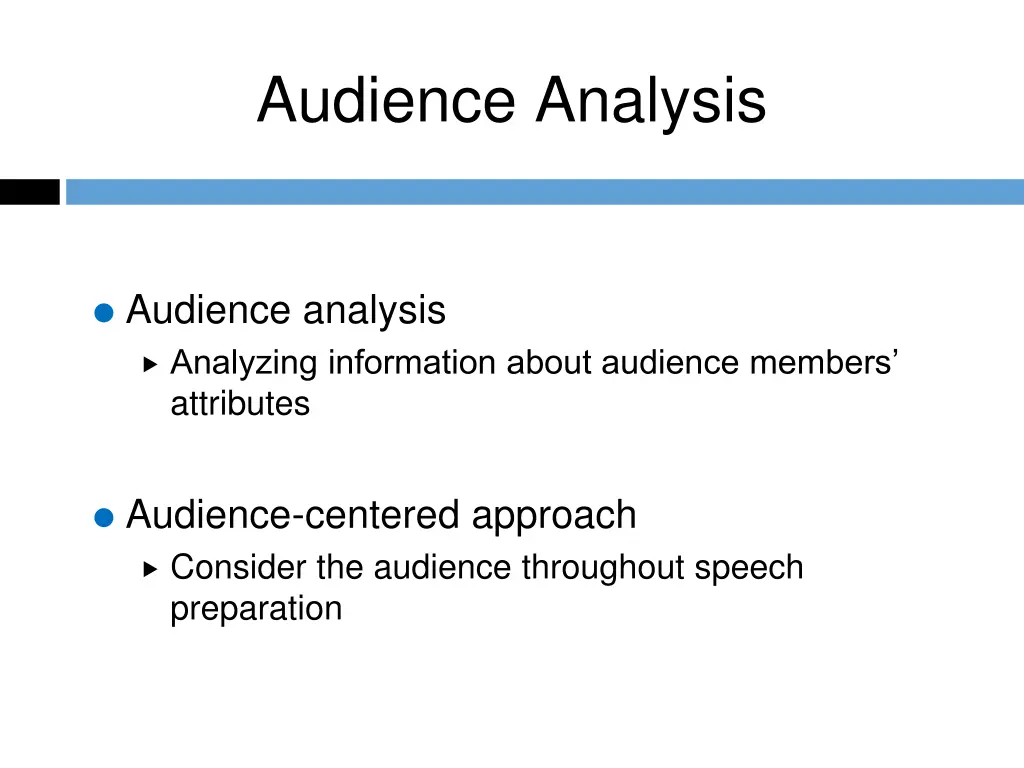 audience analysis