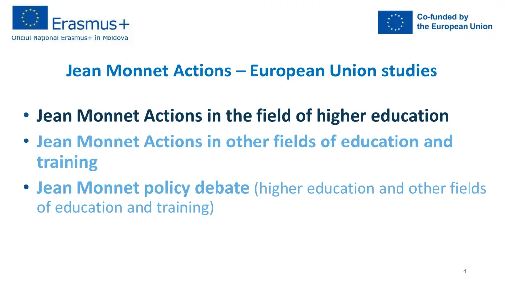 jean monnet actions european union studies
