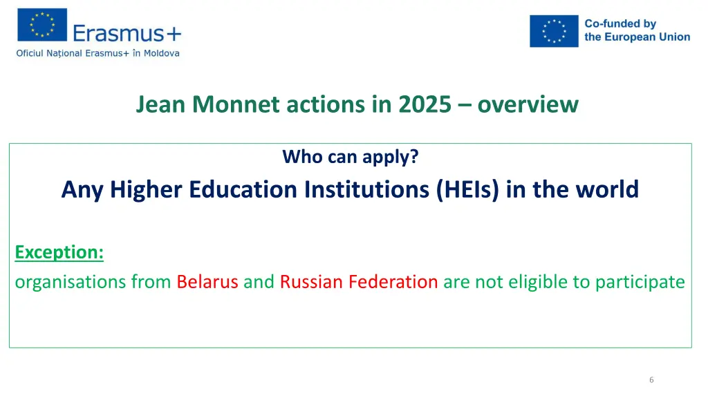 jean monnet actions in 2025 overview