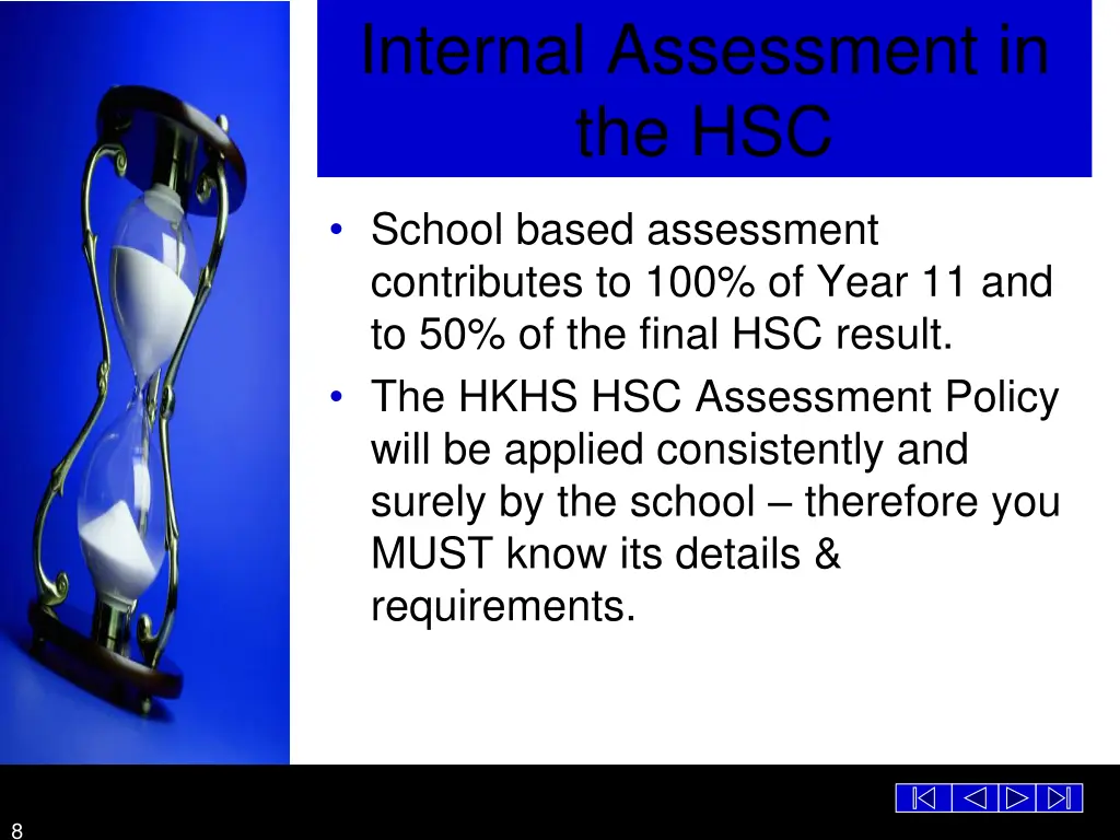 internal assessment in the hsc