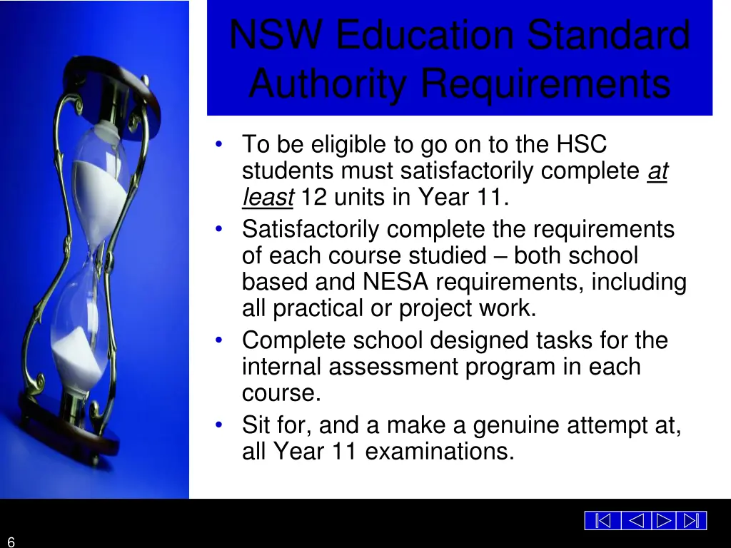 nsw education standard authority requirements