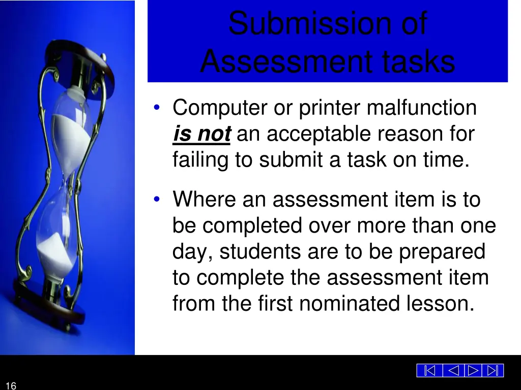 submission of assessment tasks 1