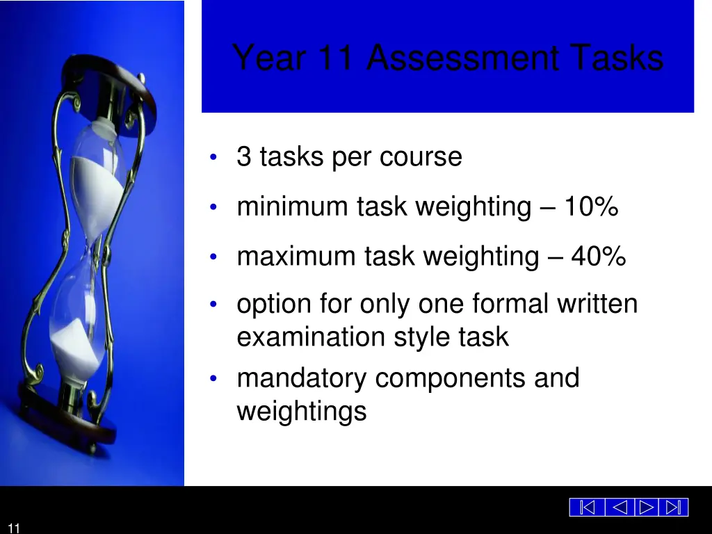 year 11 assessment tasks
