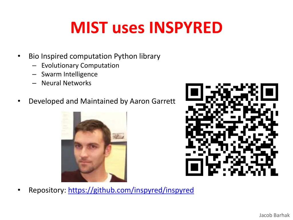 mist uses inspyred
