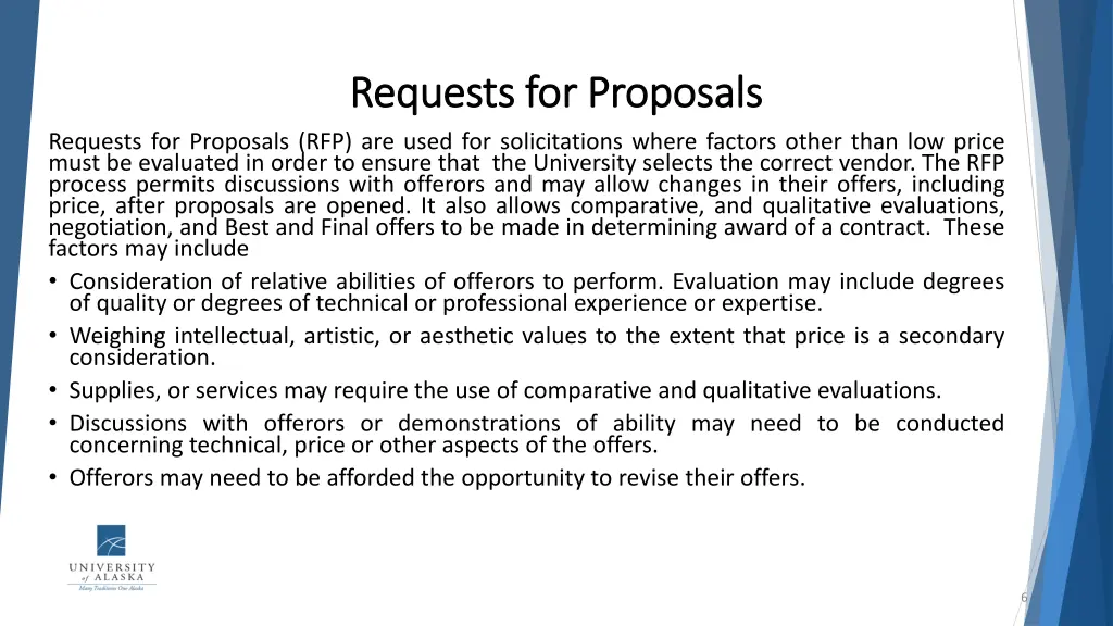 requests for proposals requests for proposals