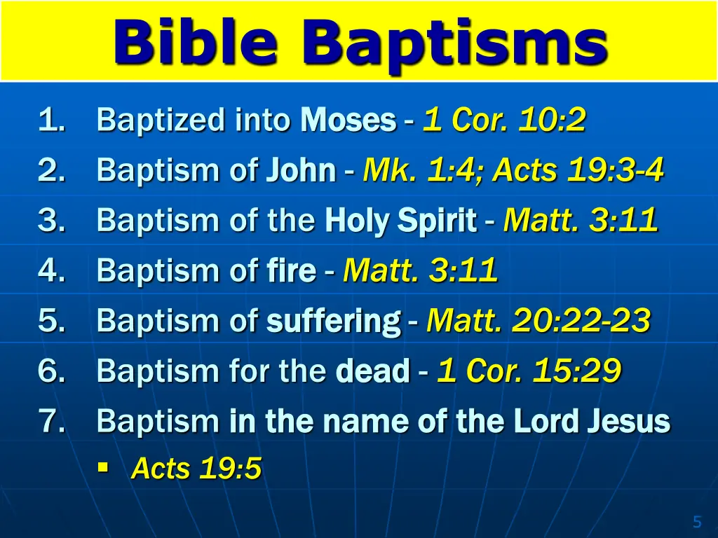 bible baptisms