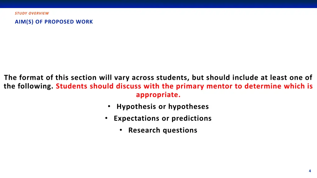 study overview 1
