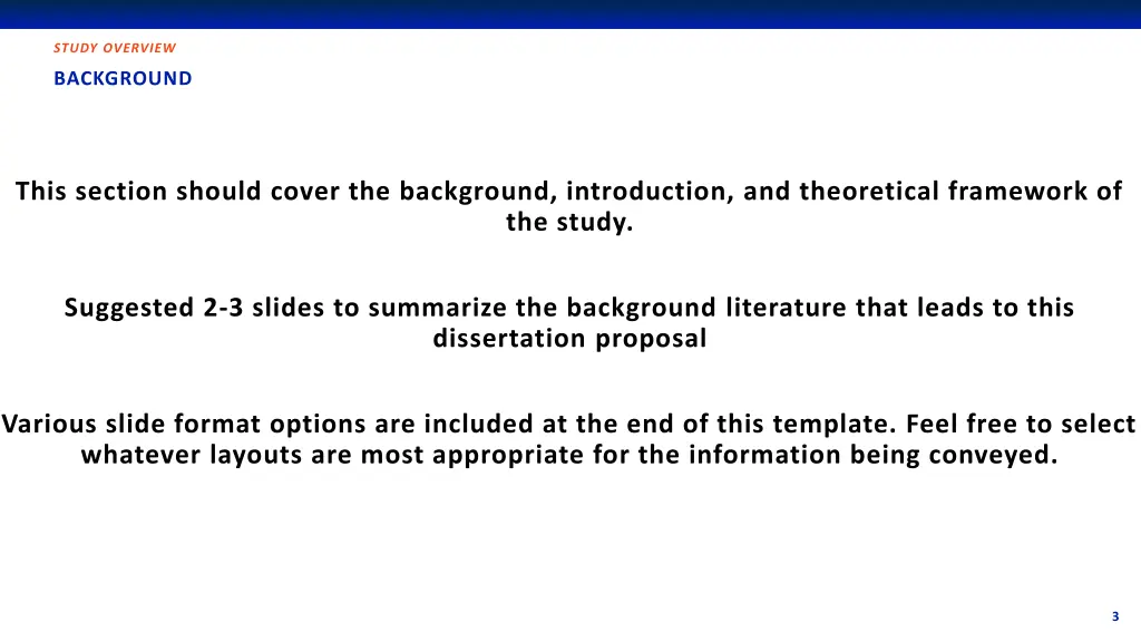 study overview