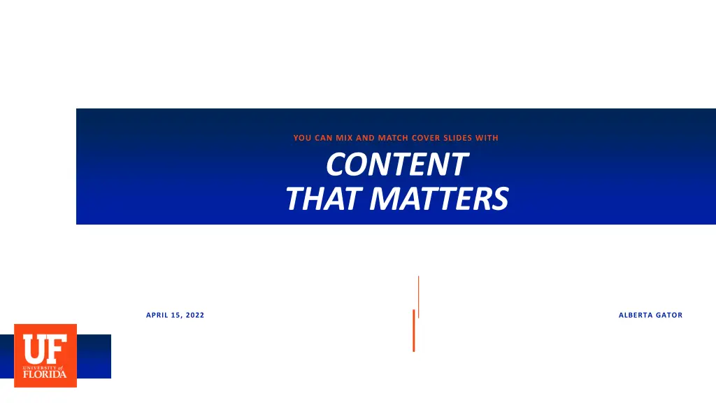 you can mix and match cover slides with