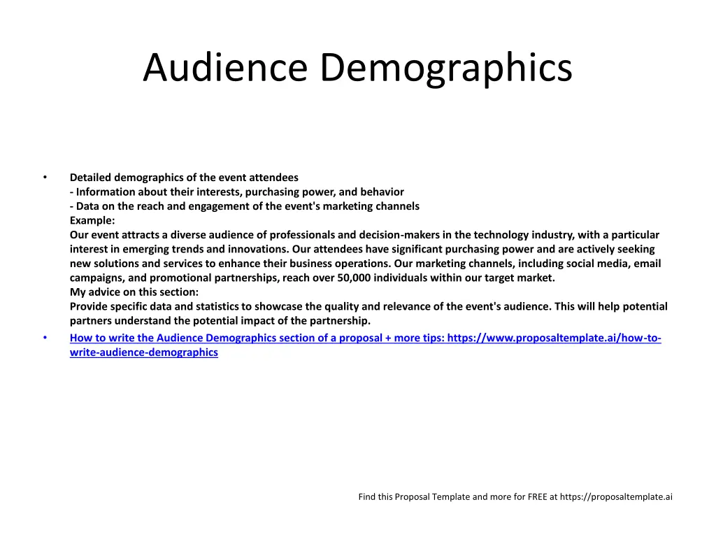 audience demographics