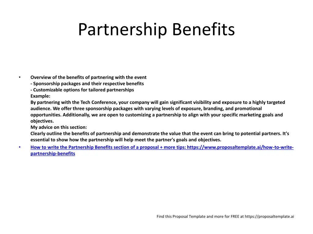 partnership benefits