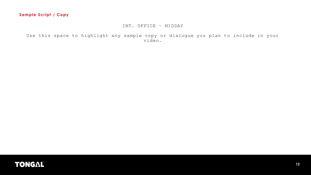sample script copy