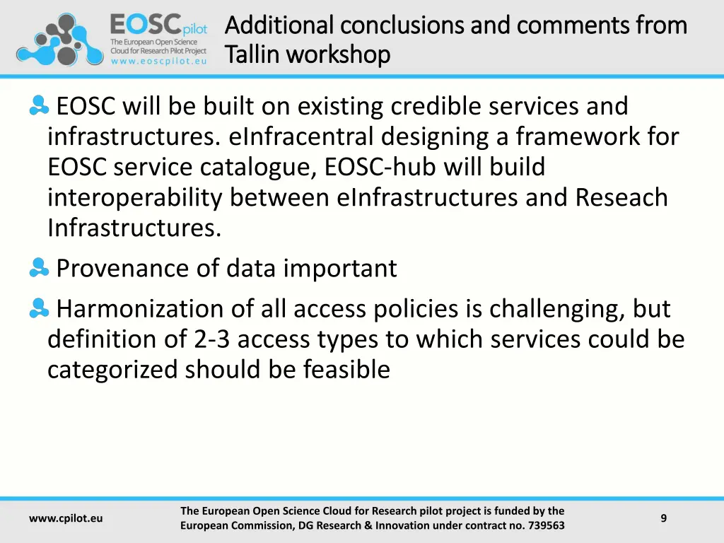 additional conclusions and comments from