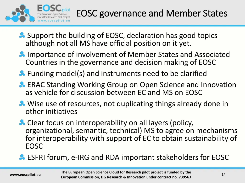 eosc governance and member states eosc governance