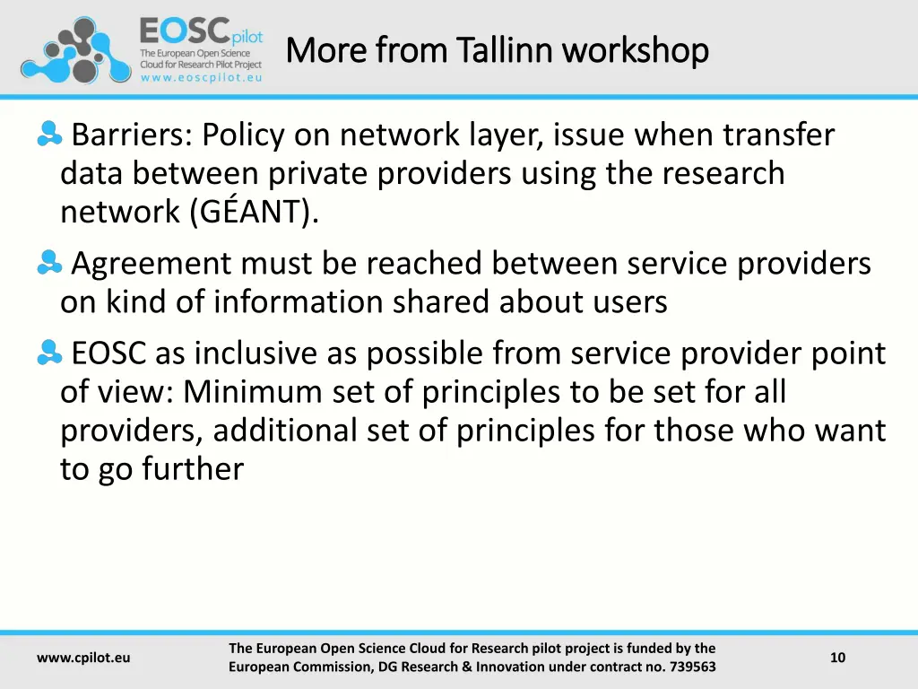 more from tallinn workshop more from tallinn