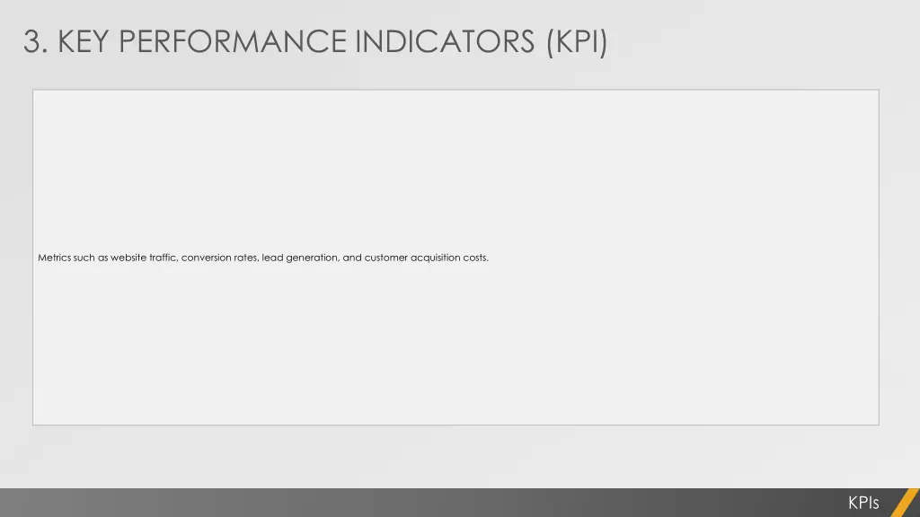 3 key performance indicators kpi