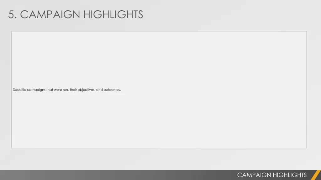 5 campaign highlights