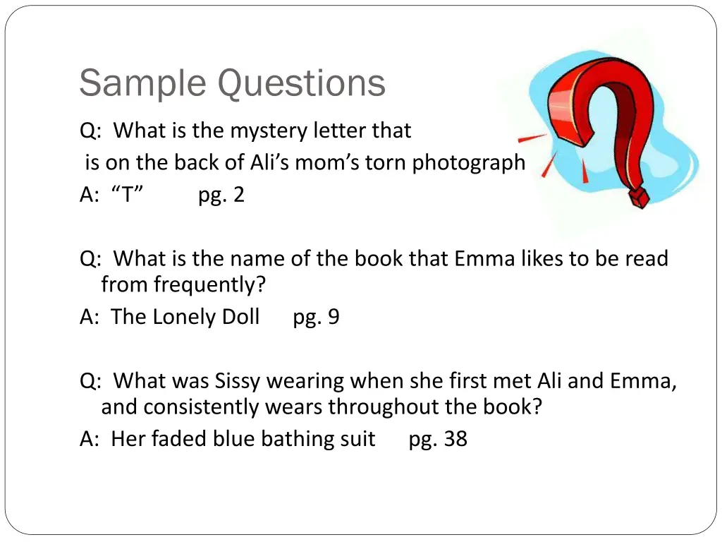 sample questions