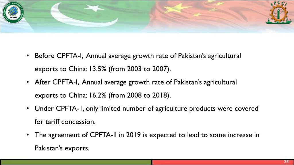 before cpfta i annual average growth rate