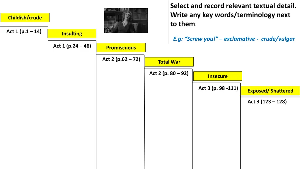 select and record relevant textual detail write