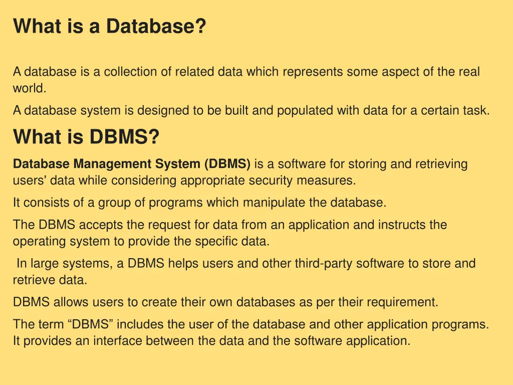 what is a database