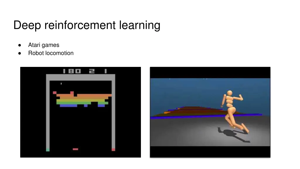 deep reinforcement learning