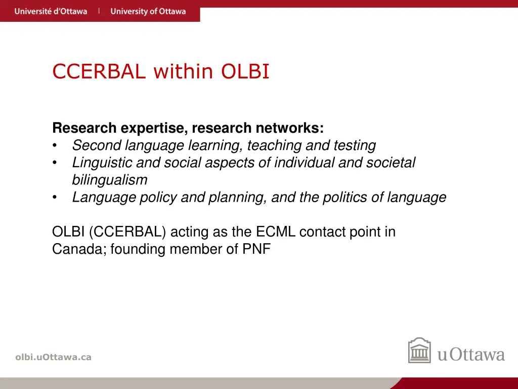 ccerbal within olbi
