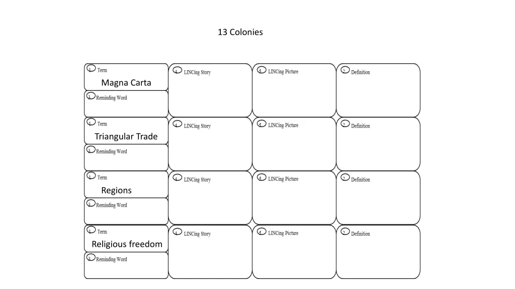 13 colonies