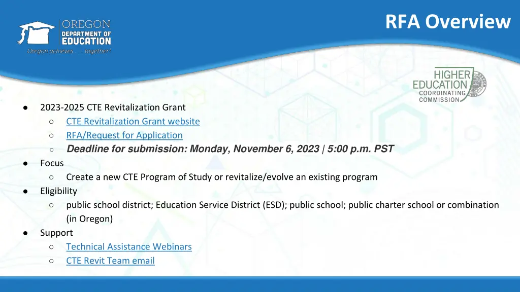 rfa overview