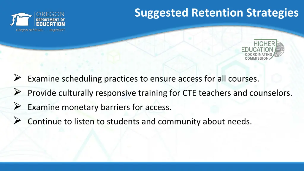 suggested retention strategies