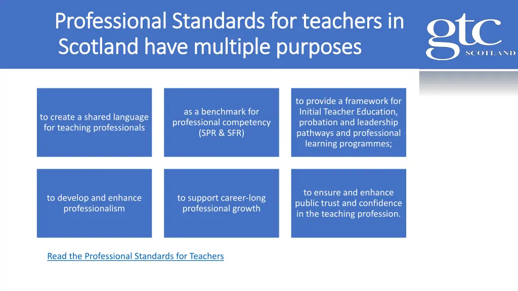 professional standards for teachers