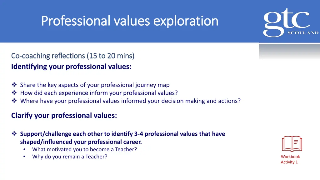 professional values exploration professional