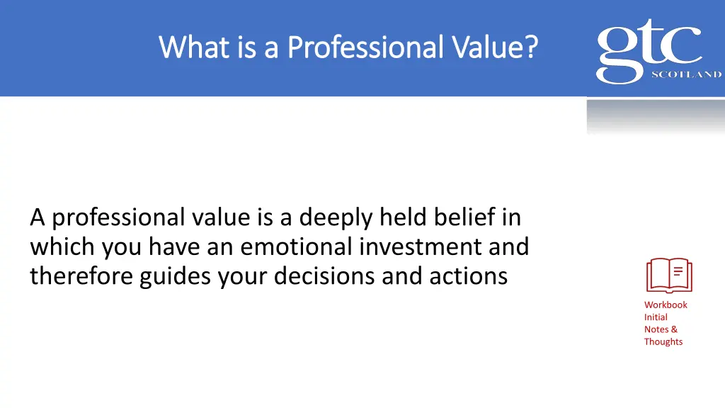 what is a professional value what