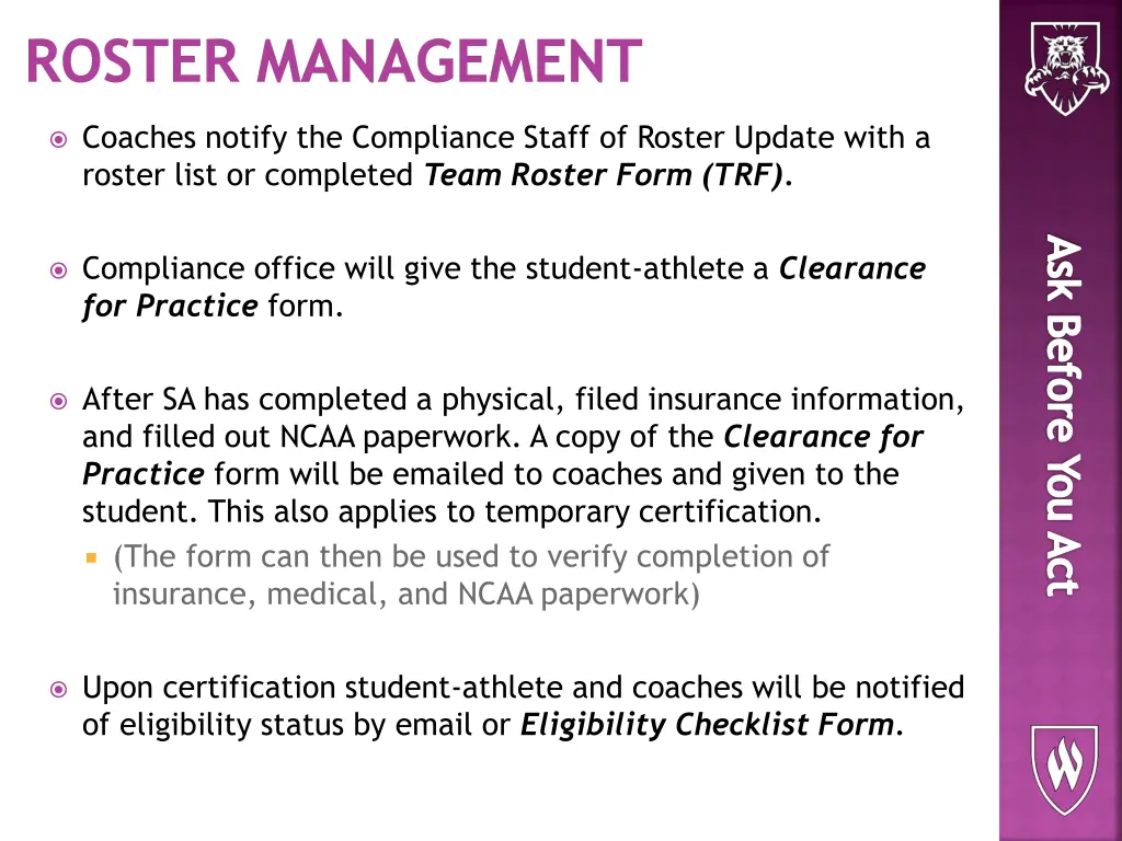 roster management