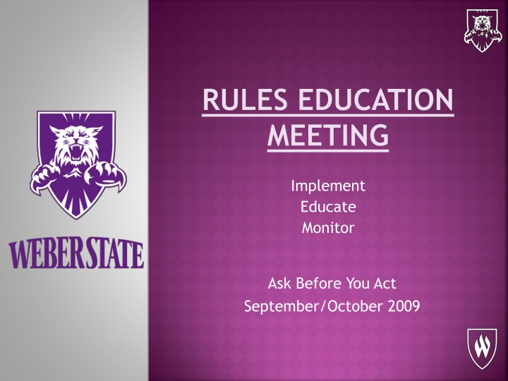 rules education meeting