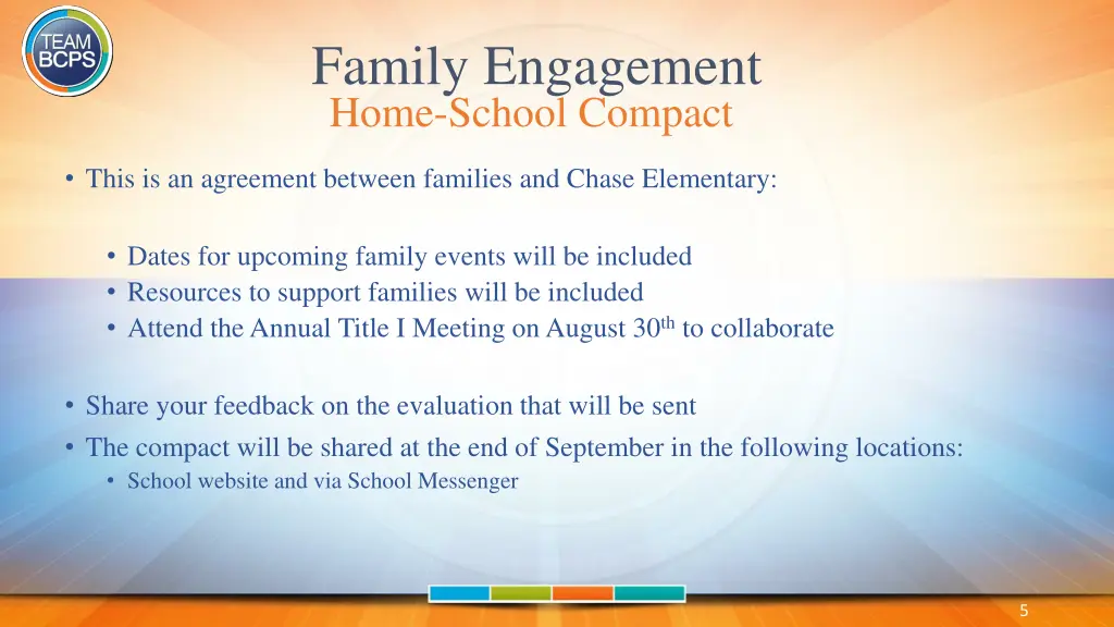 family engagement home school compact